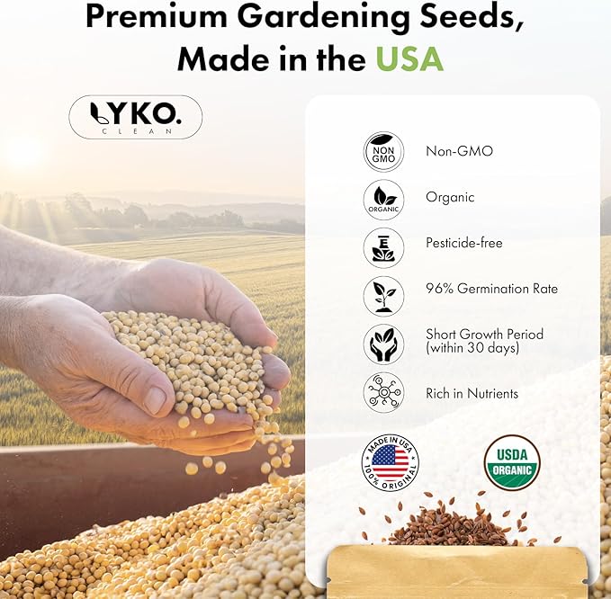 LYKOCLEAN Fruit Seed Kit for AeroGarden, iDOO Hydroponics Growing System Indoor Gardening, 7-Pod, Red Strawberry, Golden Cherry Tomato, Green Pepper, Cucumber, Dwarf Pea, Ruby QueenBeet, 350+ Seeds