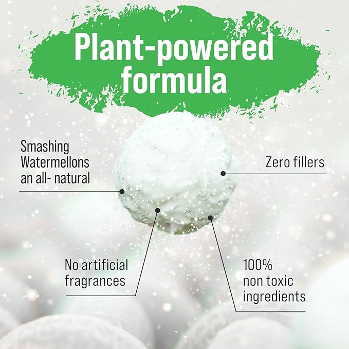 Rockin' Green Laundry Detergent, Plant based, All Natural Laundry Detergent Powder, Vegan and Biodegradable Odor Fighter, Safe for Sensitive Skin (Active Wear 90 Loads - Smashing Watermelons)