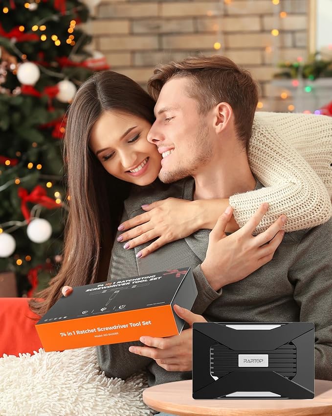 Ratchet Screwdriver Set, 74 in 1 Magnetic Screwdriver Sets, Multi Bit DIY Free Combination S2 Steel Bits, for Furniture Assembly, Precision Electrical Appliance Repair, Bicycle Tools