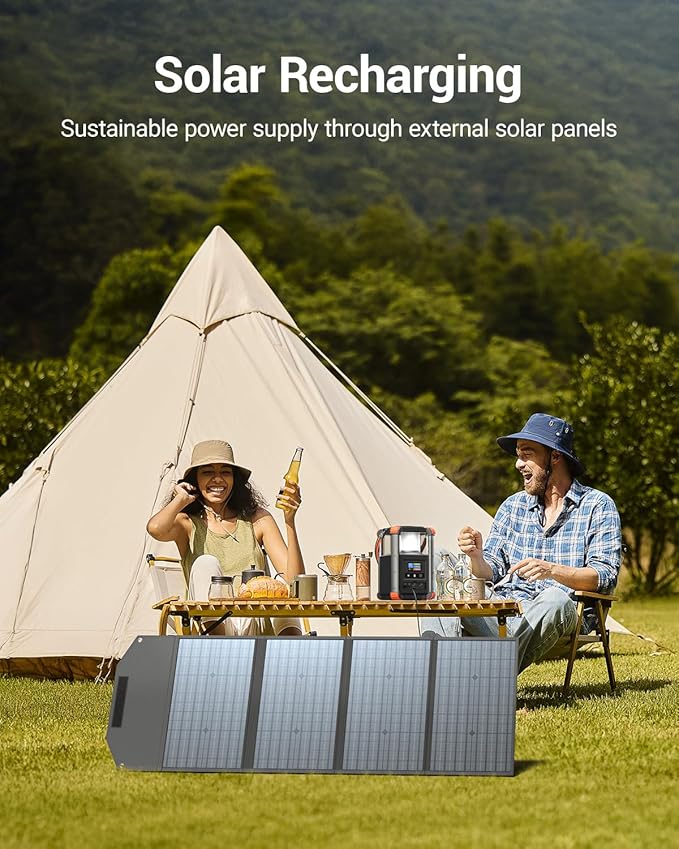 BLAVOR Portable Power Station 64,000mAh, 236.8Wh Outdoor Generator, 100W+65W USB C Two-Way Fast Charging Small Generator, 15W Wireless Power Bank with Camping Lantern for Camping, and Home Emergencies