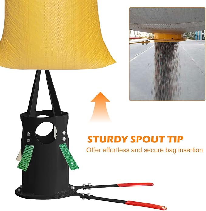 Bulk Bag Unloader for Animal Feed, Grain & Fertilizer | FIBC Big Bag Dispenser | Heavy-Duty, Portable Tool for Farm, Warehouse, Construction