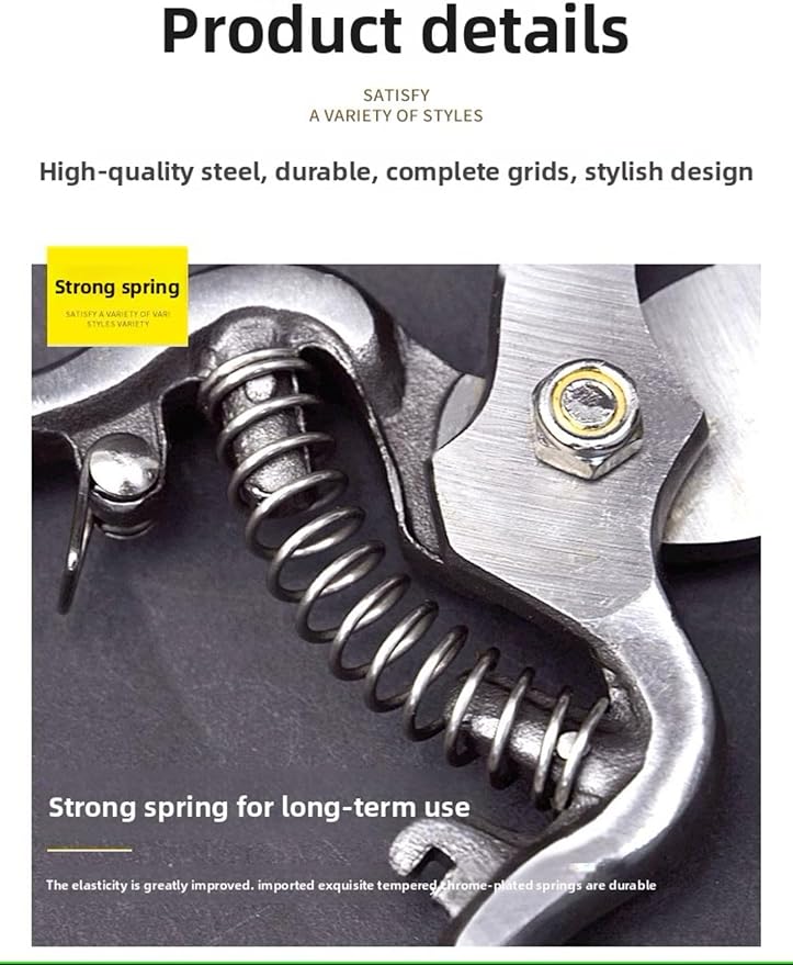 Goat Hoof Trimmers and Farrier Shears – Versatile Hoof, Wire, and Pipe Cutting Tool for Livestock – Silver (1pack)