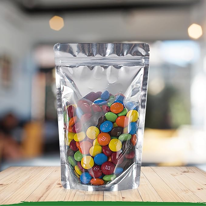 BELLE KR® 3x5 Small Mylar Bags for Freeze Dried Candy - Pack Of 300-4 Mil Thick - Clear Mylar Bags with See Through Window for Freeze Drying