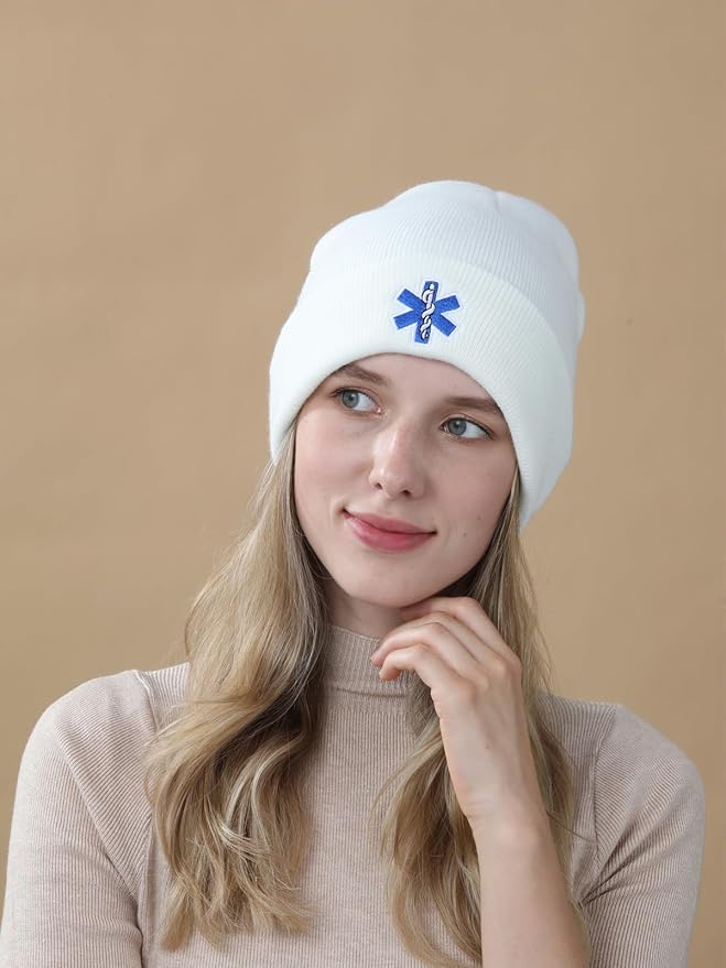 EMT Beanie Hat for Men Women EMTs Gifts Paramedic Gifts for Emergency Medical Technician Funny Stuff