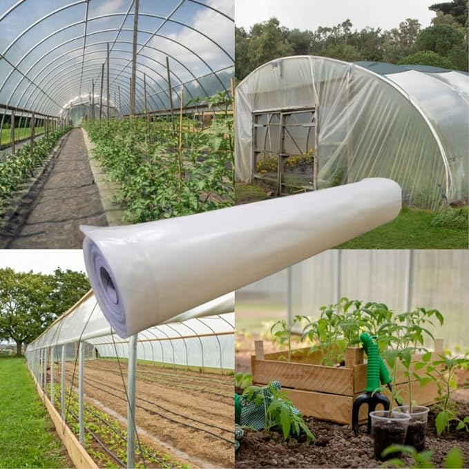 Farm Plastic Supply - Clear Greenhouse Film - 40" x 30" - 6 mil Polyethylene - UV Protected - Heavy Duty - Multi-Purpose