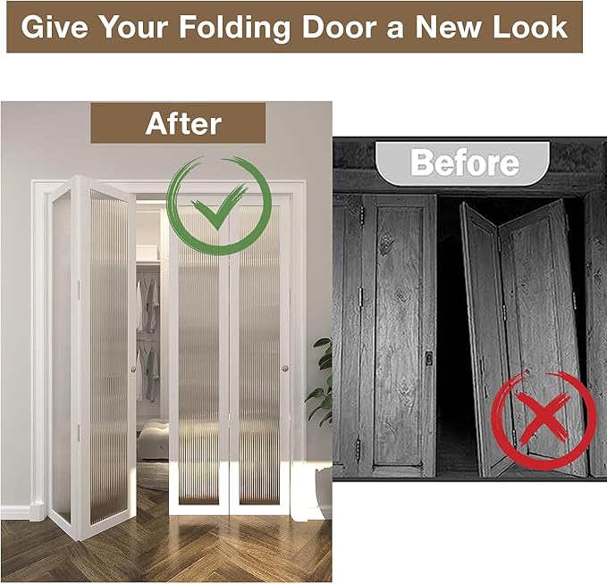 Bifold Door Hardware Repair Kit, 1-Pack Bifold Closet Door Hardware Kit Folding Door Hardware Repair Replacement Tool Kit