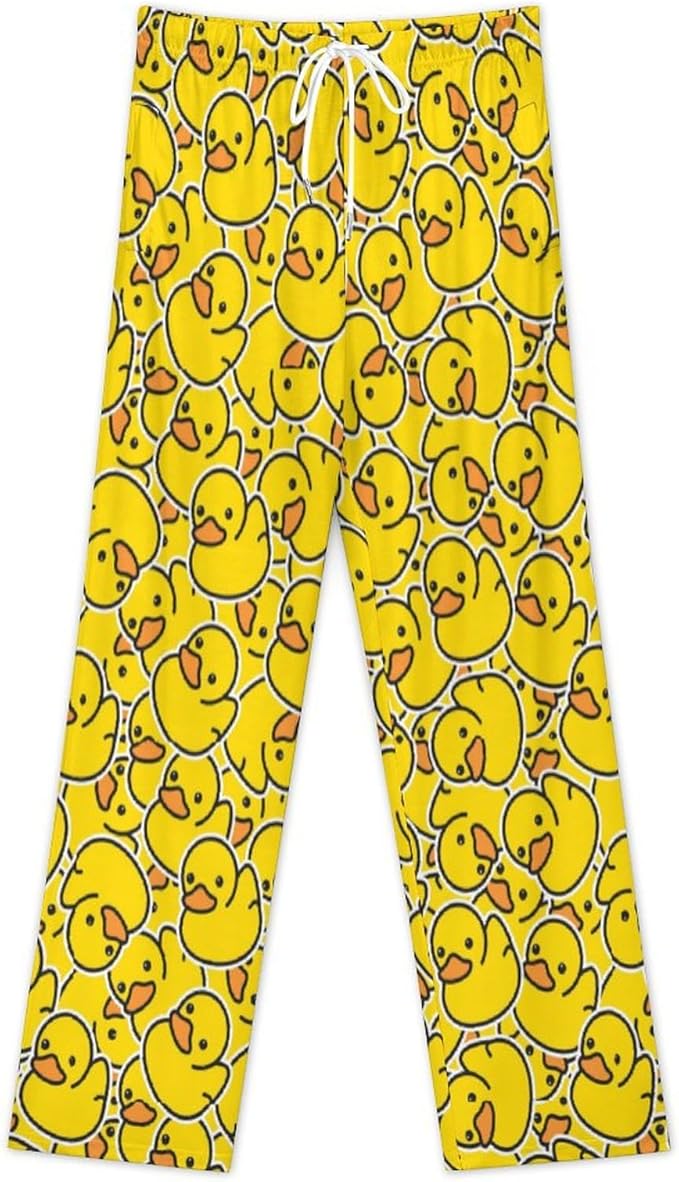 Funny Mens Pajama Pants Lightweight Soft Lounge Pant Sleep Pj Bottoms for Men With Pockets