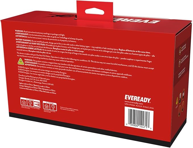 Eveready LED Camping Lantern 360 PRO (3-Pack), Super Bright Tent Lights, IPX4 Water Resistant LED Lanterns for Power Outage Hurricane Preparedness, (Batteries Included)