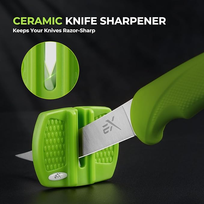 Extremus by KastKing Hunting Knife Set, 4/8-Piece Field Dressing Kit with Gut Hook Skinning Knife, Caping Knife & Bone Saw for Deer, Elk & Big Game, Hunting Gear and Accessories, Gifts for Men