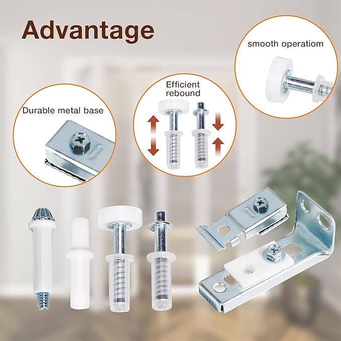 Bifold Door Hardware Repair Kit, 1-Pack Bifold Closet Door Hardware Kit Folding Door Hardware Repair Replacement Tool Kit