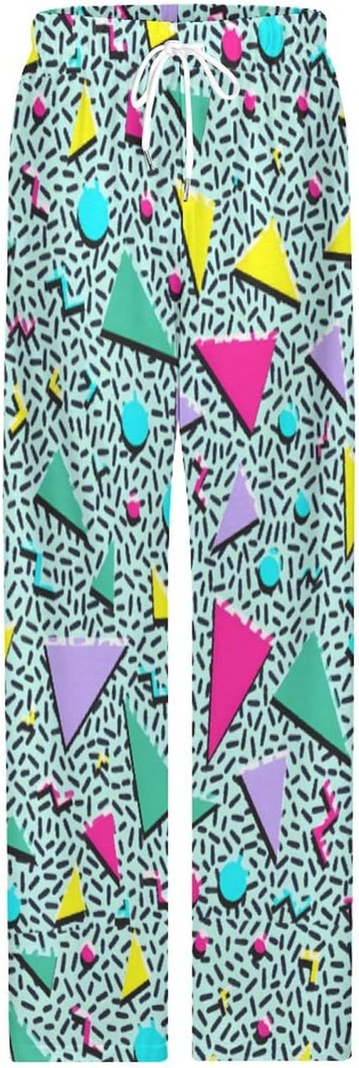 Funny Mens Pajama Pants Lightweight Soft Lounge Pant Sleep Pj Bottoms for Men With Pockets