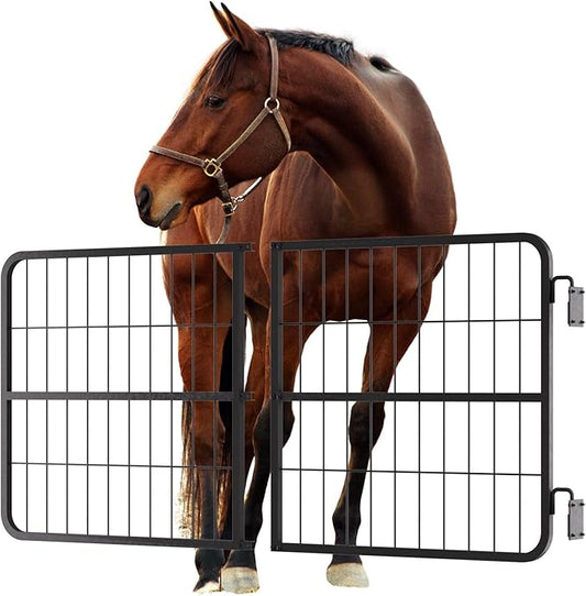 48" L X 24" H Horse Stall, Heavy-Duty Horse Stall Gates, Easy Install Heavy-Duty Steel Gate for Horse, Gates; Horse Gate for Horses & Horse Barns