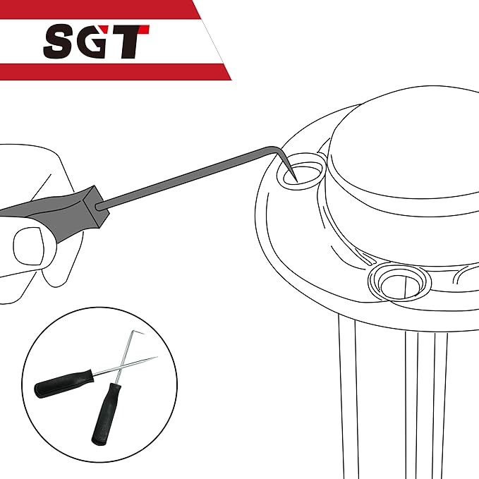 SGT Snap Ring Pliers Set,10 Pcs Internal & External Circlip Pliers With Bent & Straight Pliers,Heavy Duty Removal Tool,Include Hook, Pick,Storage Case and Gloves