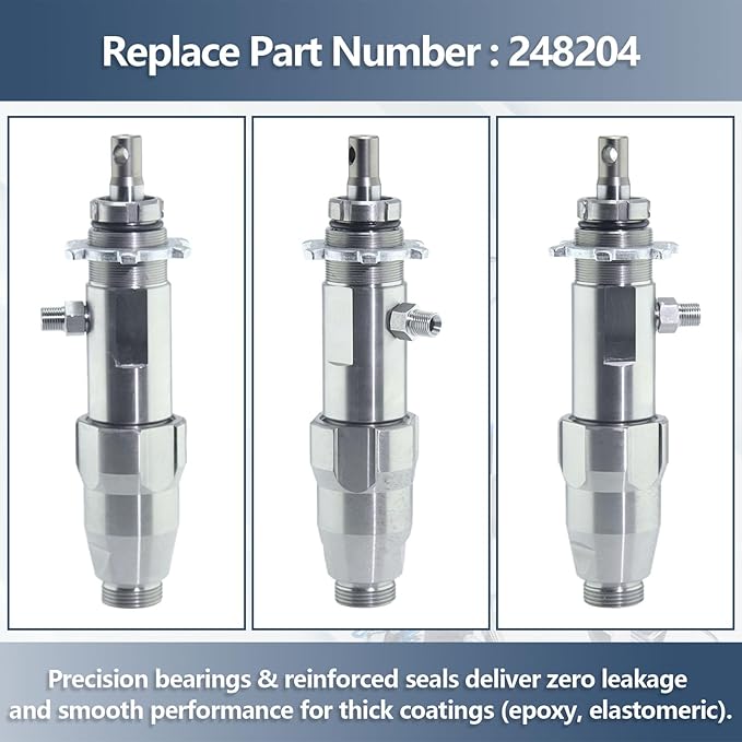 248204 Airless Paint Spray Pump Compatible for Graco Ultra Max II GMax 695 795 and LineLazer 3900 Airless Paint Sprayer Pump Repair Kit, Replace 248-204 16Y598 Sprayer Accessories, Silver