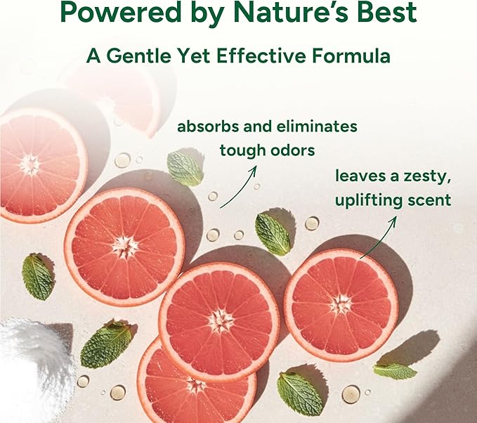 Good Natured Brand | Carpet Deodorizer & Freshener Powder | 31 oz Pet Odor Eliminator for Strong Odor & Pet Urine | Fresh Natural Pink Citrus Scent | Safe for Homes with Pets