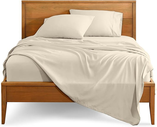 Bare Home Twin XL Sheet Set - College Dorm Size - Luxury 1800 Ultra-Soft Microfiber Twin Extra Long Bed Sheets - Deep Pockets - Easy Fit - Extra Soft - 3 Piece Set - Bed Sheets (Twin XL, Sand)