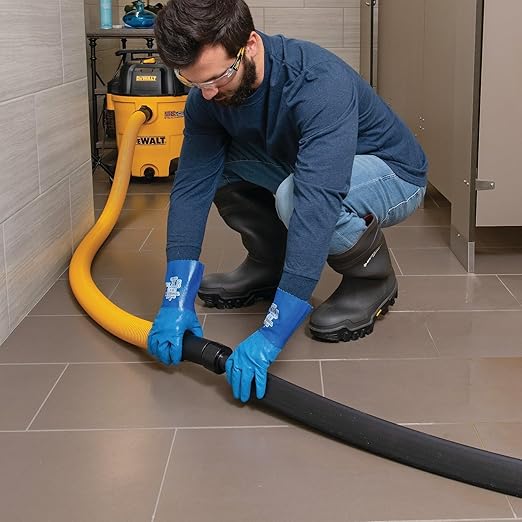 PIG Water Vacuum Barrier for Basement Flooding | Portable Water Removal | 4" W x 6’ L x 2.25" H | PM50805