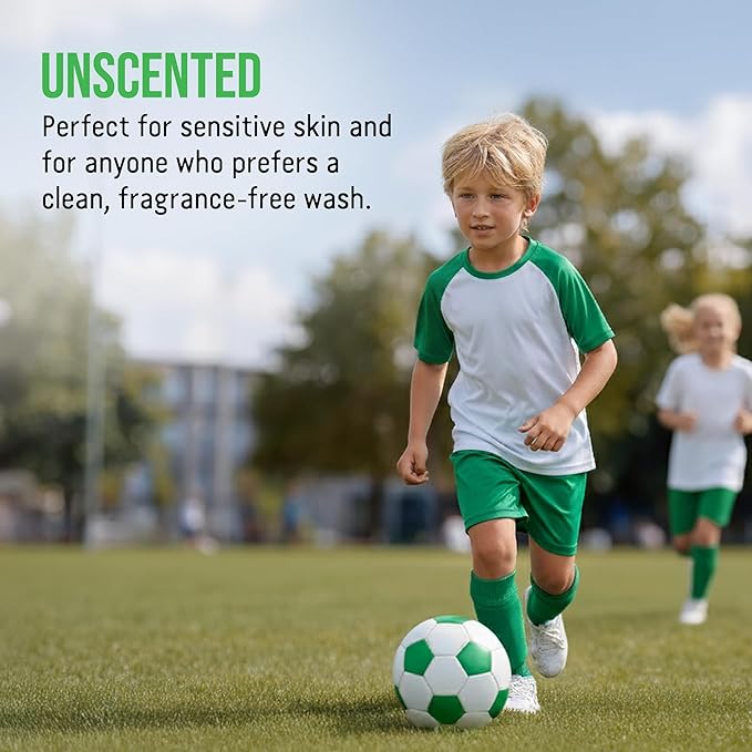 Rockin' Green Laundry Detergent, Plant based, All Natural Laundry Detergent Powder, Vegan and Biodegradable Odor Fighter, Safe for Sensitive Skin (Active Wear 120 Loads - Unscented)