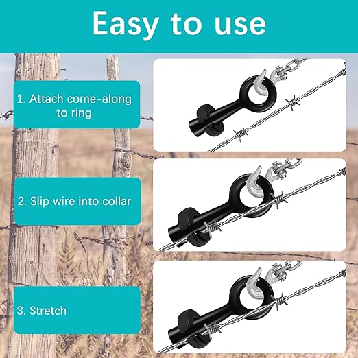 Barbed Wire Pullers for Ranch & Farm Fencing, Barbed Wire Pullers for Tightening & Repairing Barb and Fence Wires