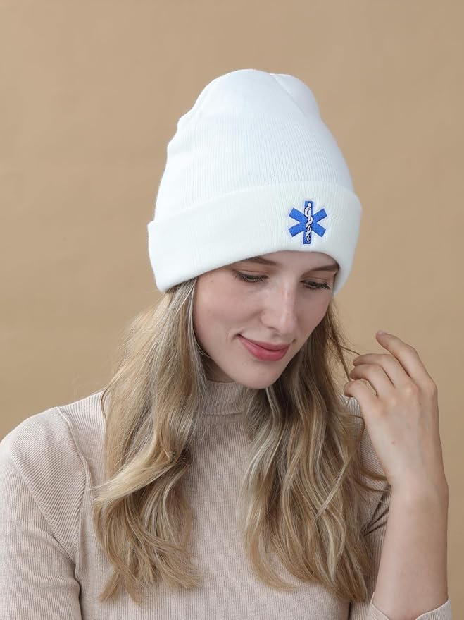 EMT Beanie Hat for Men Women EMTs Gifts Paramedic Gifts for Emergency Medical Technician Funny Stuff