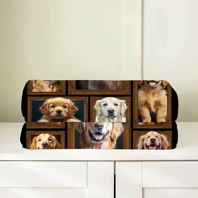 Golden Retriever Blanket, Golden Retriever Dog Throw Blanket, Dog Pet Gifts Blankets Stuff Fleece Flannel Plush for Girls Women Lovers Adults Soft Bedding Gift for Sofa Bed Office Home Decor 60"x50"