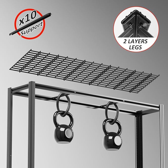 60" W x 72" H x 24" D Garage Shelving Heavy Duty,5 Tier Adjustable Metal Shelves Storage Rack,3030 LBS Large Industrial Shelving Unit for Basement,Warehouse,Garage Organization