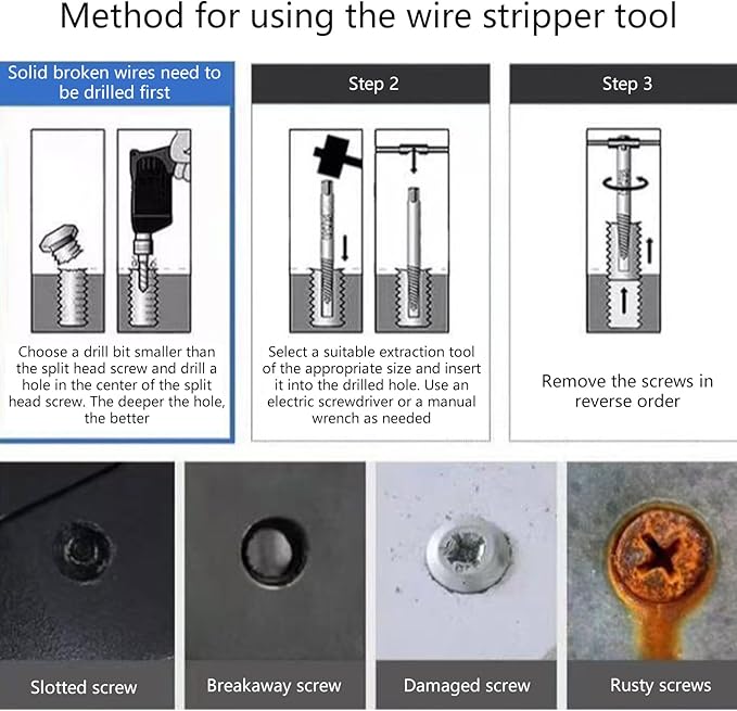 Heavy Duty Bolt Extractor Nut Removal Set 26 Tool Alloy Steel Construction Hexagonal Shank Adapter Precise Drill Bit Included Extraction Adapter