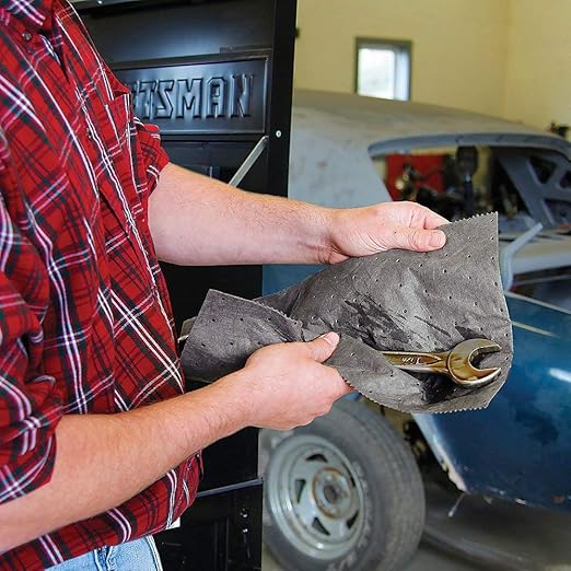 PIG Absorbent Mat Roll - 24" x 300' Lightweight Mat Roll - Absorbs up to 32.4 Gallons per Roll - MAT245