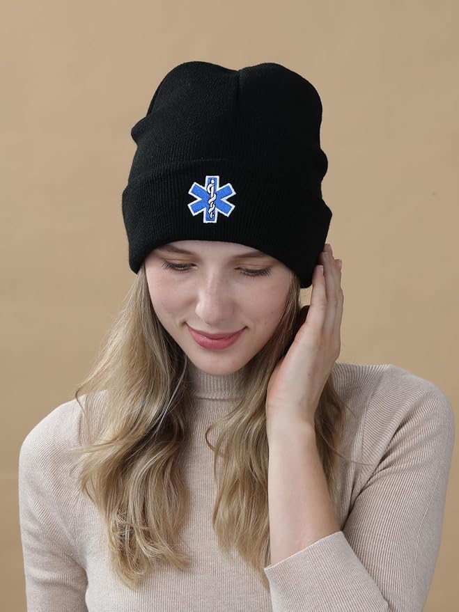 EMT Beanie Hat for Men Women EMTs Gifts Paramedic Gifts for Emergency Medical Technician Funny Stuff