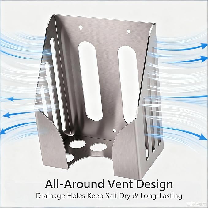 304 Stainless Steel Salt Block Holder, 4LB Mineral Salt Lick Block Holder for Deer, Goats, Horses, Cattle & Sheep, Rust-Resistant Design with Mounting Screws