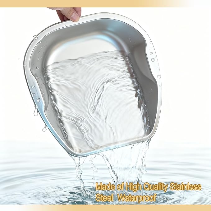 Feed Scoop for Livestock, Stainless Steel Feed Grain Scoop – with Dual-Side Handles, Stackable One-Piece Design, Durable Poultry Feed Scoops – for Chicken & Bird Raising, Gardening and Farm