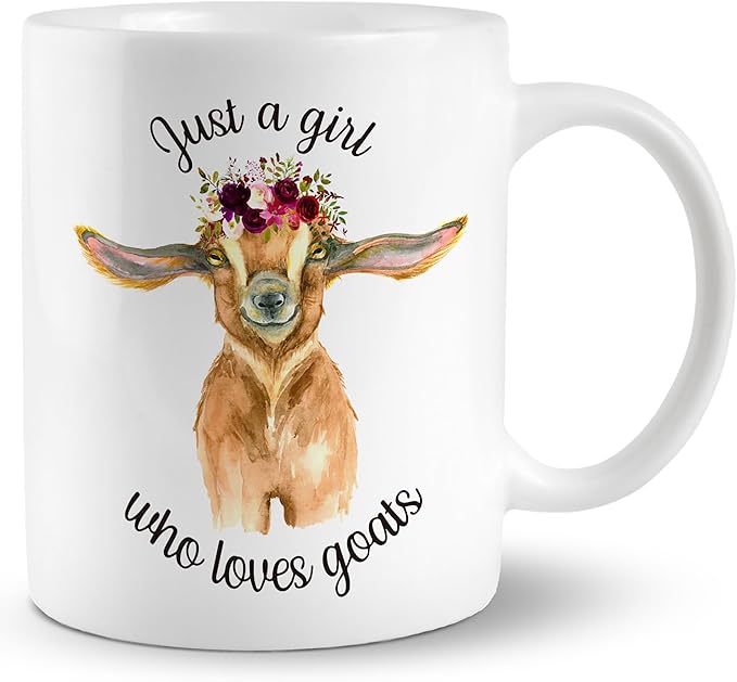 Goat Mug - Goat Lovers Coffee Cup for Women & Girls