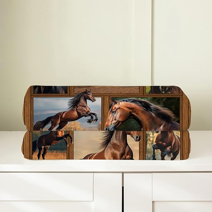 Horse Blanket, Horse Throw Blanket, Horses Gifts Blankets Stuff Fleece Flannel Plush for Girls Women Men Boys Lovers Adults Soft Bedding Gift for Sofa Bed Office Home Decor 80"x60"