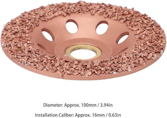 Horse Hoof Trimming Disc, Livestock Hoof Trimming Grinding Wheel, Ti Plated Electric Hoof Repair Plate for Horses Goats Cow