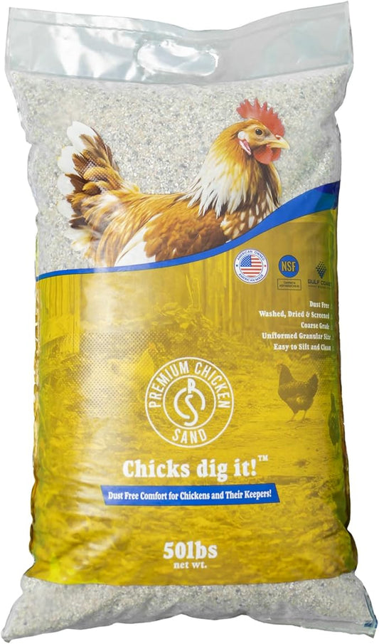 50 lbs – Dust-Free, Odor-Control Bedding for Chicken Coops, Nesting Boxes, and Runs – Natural Poultry Litter