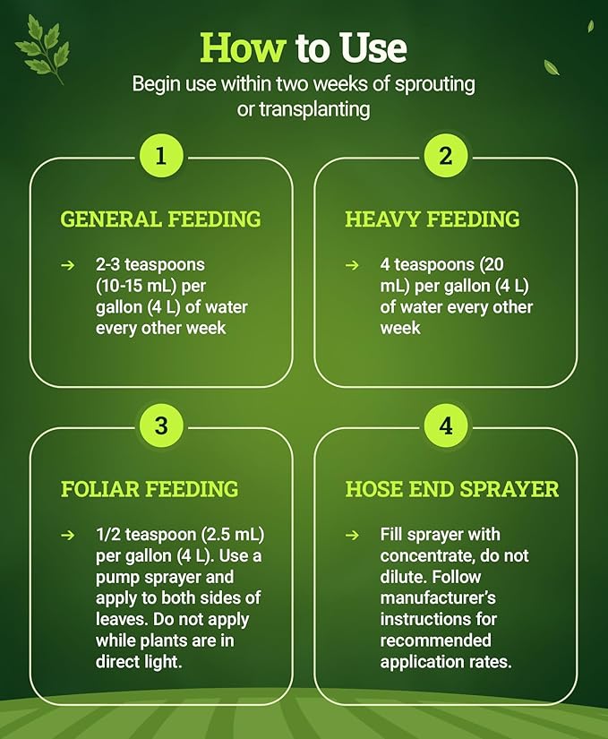 FoxFarm Grow Big Liquid Plant Food - Bloom Fertilizer for Flowers, Fruits, and Vegetables, Perfect for Indoor & Outdoor Potted Plants, NPK 6-4-4 (Gallon)