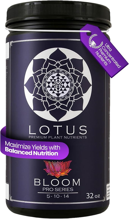 Bloom Pro Series - Hydroponic Plant Nutrients and Fertilizer, Water Soluble Plant Food, for Coco Coir Hydro and Soil, Enhances Flowering and Fruiting, Indoor and Outdoor Grows (32oz)