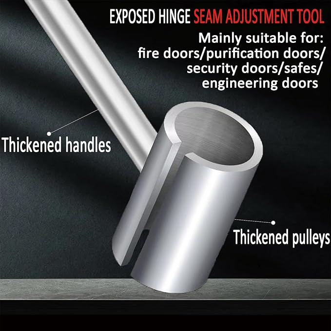 Door Hinge Adjustment Tool, Hinge Gap Adjustment Wrench, Heavy Duty DoorHinge Repair Tool, Hinge Gap Adjusting Wrench, Residential Doorhinge Adjustmenttool, 14-19mm(0.55-0.75in)