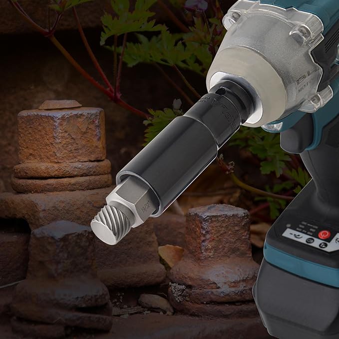 25Pcs Screw Extractor and Bolt Extractor Set, Hex Head Hand Multi-Spline Tool Remover Easy Out, Heavy Duty CR-MO Broken Bolts Screws Extraction Fastener Kit 1/8" to 7/8" in 1/32" Increments