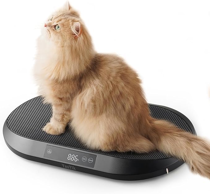 YauYik Pet Scale, Multifunctional Baby Scales for Weighing, Digital Large Pet Scale for Cat, Puppy and Small Animals - LED Display with Hold Function, Up to 88lbs, 150cm Soft Tape