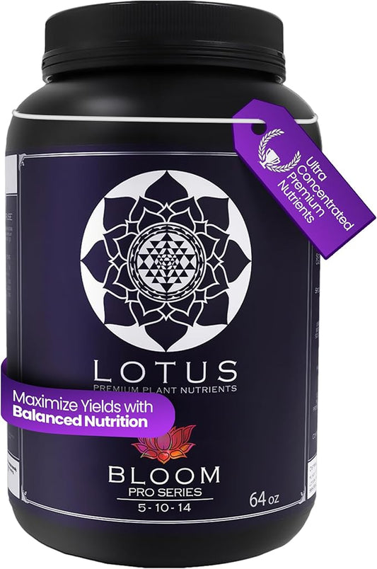 Bloom Pro Series - Hydroponic Plant Nutrients and Fertilizer, Water Soluble Plant Food, for Coco Coir Hydro and Soil, Enhances Flowering and Fruiting, Indoor and Outdoor Grows (64oz)