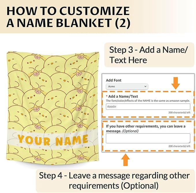 Personalized Duck Throw Blanket - Soft, Fuzzy & Warm - 60x80 Inches Twin Size Blanket for Bed, Couch - Yellow Cute Throw Gift for Girls, Boys