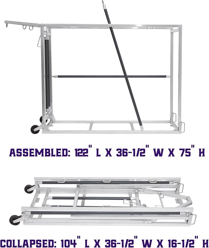 Heavy-Duty Livestock Blocking Cattle Chute with Head Lock, Collapsible, Powder-Coated Frame, Spring-Loaded Rod for Secure Transport & Safe Animal Handling