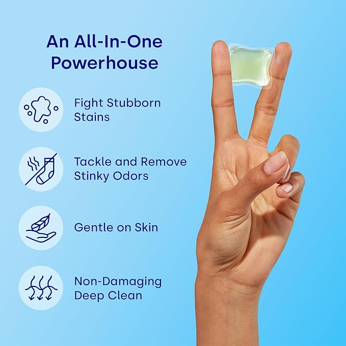 Dropps Odor & Stain Biobased Power Laundry Detergent Pods, Orange Blossom HE Compatible Laundry Pods for Fresh Clothes – Laundry Soap Supplies & Recyclable Paperboard Packaging