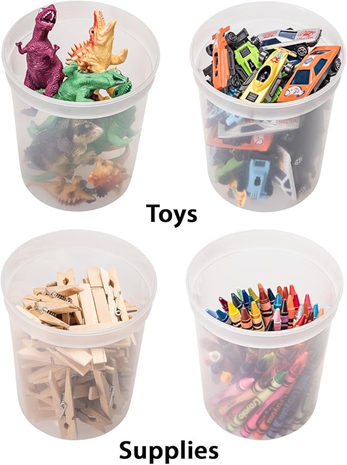 DuraHome - Deli food Storage Containers with Lids 32 oz, Quart Pack of 24 Leak-proof Freezer Safe Microwaveable Soup Storage Container - Clear Plastic Premium Quality