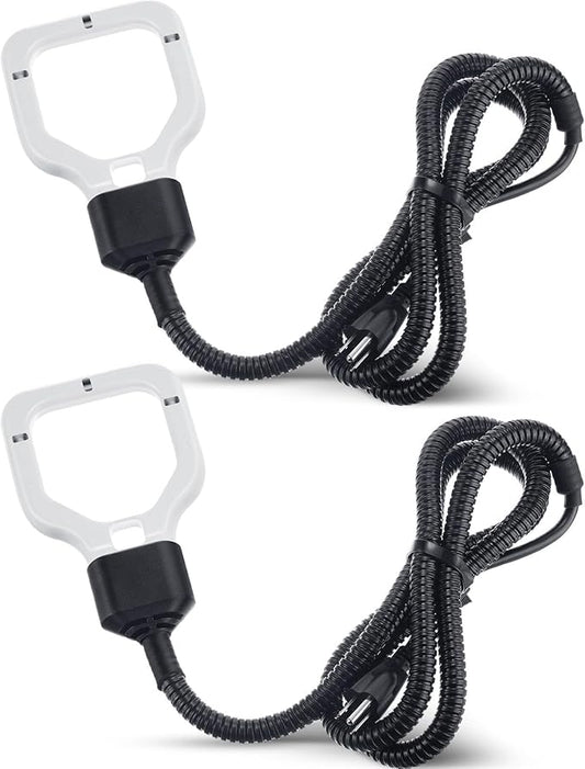 2 Pack 500 Watt Stock Tank Heater Chicken Water Heater, Cast Aluminum Submergible De-icer, Thermostatic Control Water Trough Pond for Livestock Poultry Bird Bath, Cow, Horse Drinking (500w)