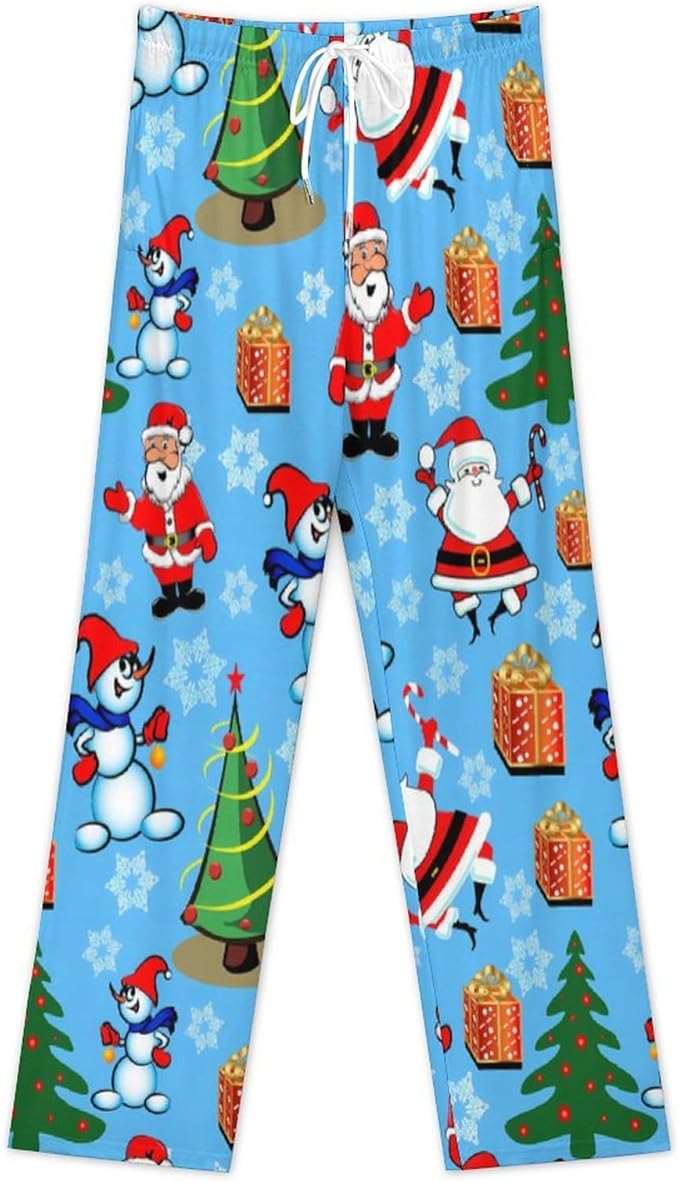 Funny Mens Pajama Pants Lightweight Soft Lounge Pant Sleep Pj Bottoms for Men With Pockets