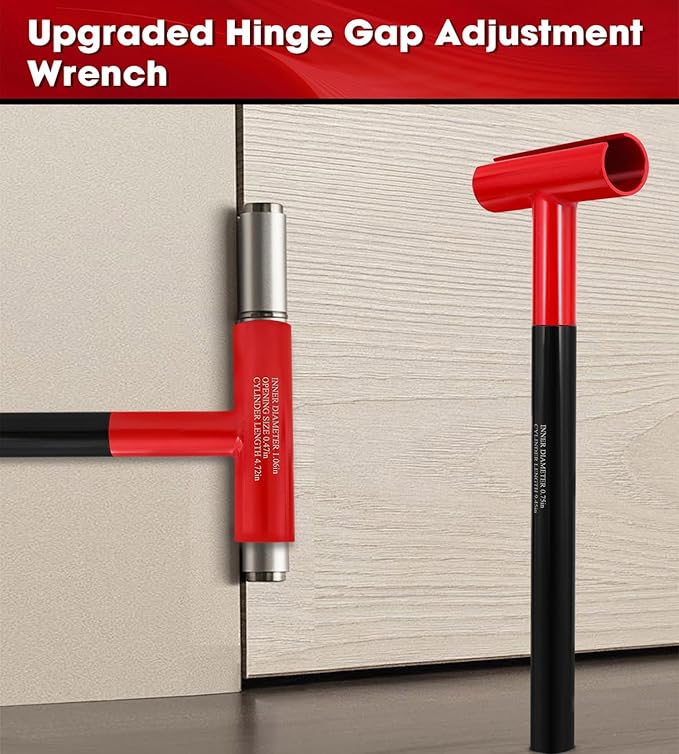 Door Hinge Adjustment Tool for Flag Hinges,Hinge Gap Adjusting Wrench Set for Residential and Commercial Heavy Door.
