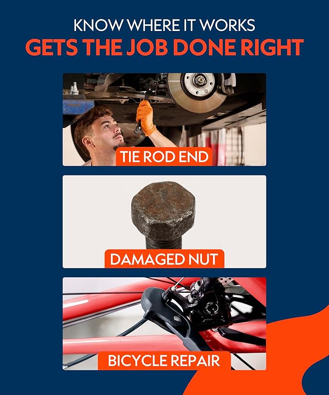 Self-Adjusting Dual Head Crowfoot Wrench, 5/16” to 1-1/4”, 8-32mm, 10" length, Multi-Size Fit, Quick Adjust Tool for Home Auto Bike Repair, Slim Profile, Crowfoot Wrench Set Alternative