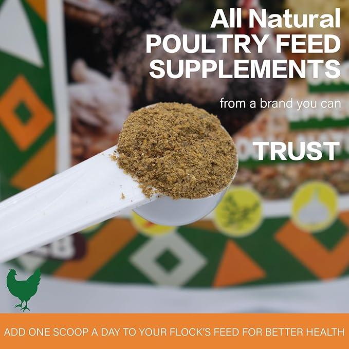 Jmxu's Chicken Dewormer Powder, Natural Formula Poultry Dewormer, Safeguard Chicken Dewormer Powder for Laying Hens, Chicks, Roosters, Turkeys to Relieve and Prevent Worms, 1 LB